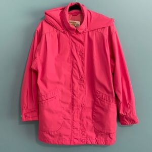 ☘️ 3/$30 Vintage London Towne Hooded Raincoat Sz S